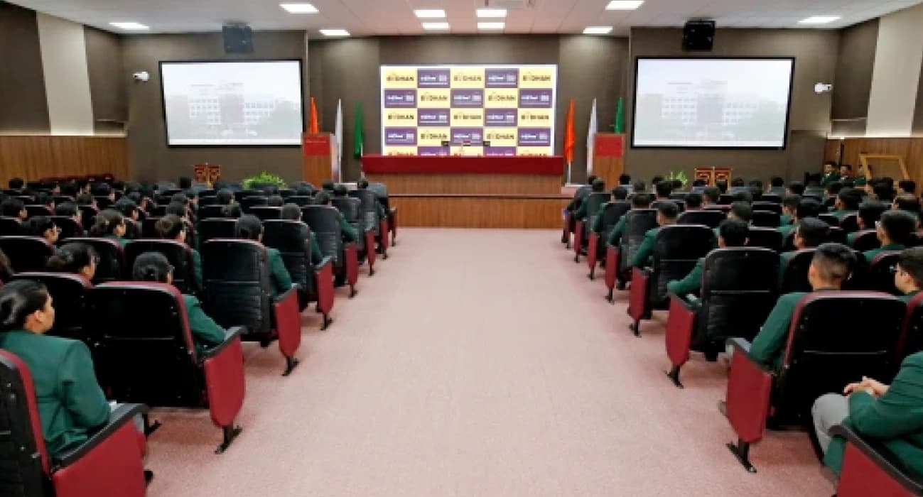Auditorium at the IIEBM campus, Pune