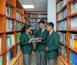 Library at the IIEBM campus, Pune