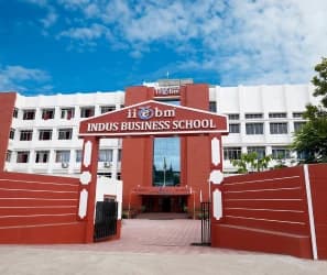 The entrance to IIEBM, Indus Business School in Wakad, Pune