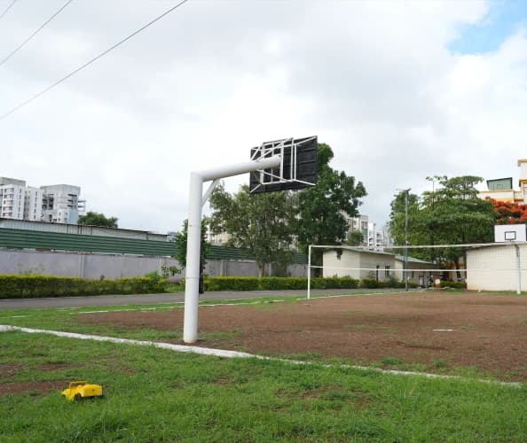 The open sports ground on the IIEBM campus