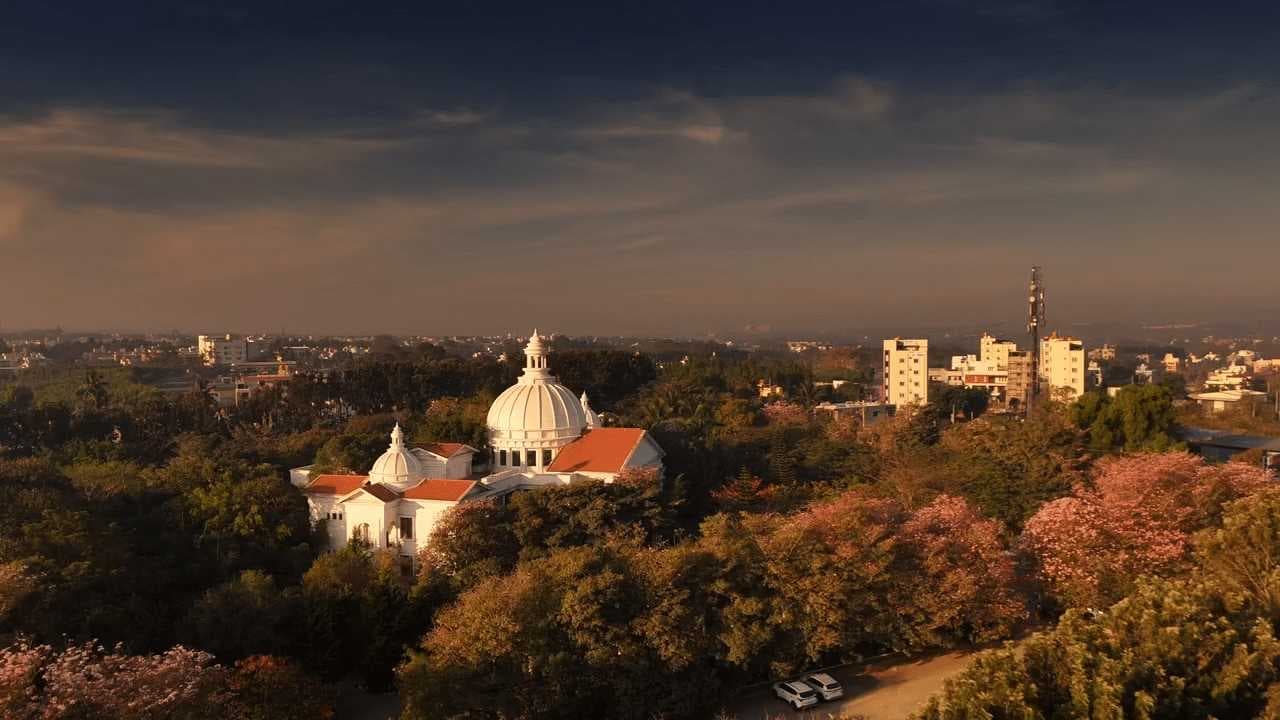 The Alliance University campus in Anekal, Bengaluru, at golden hour